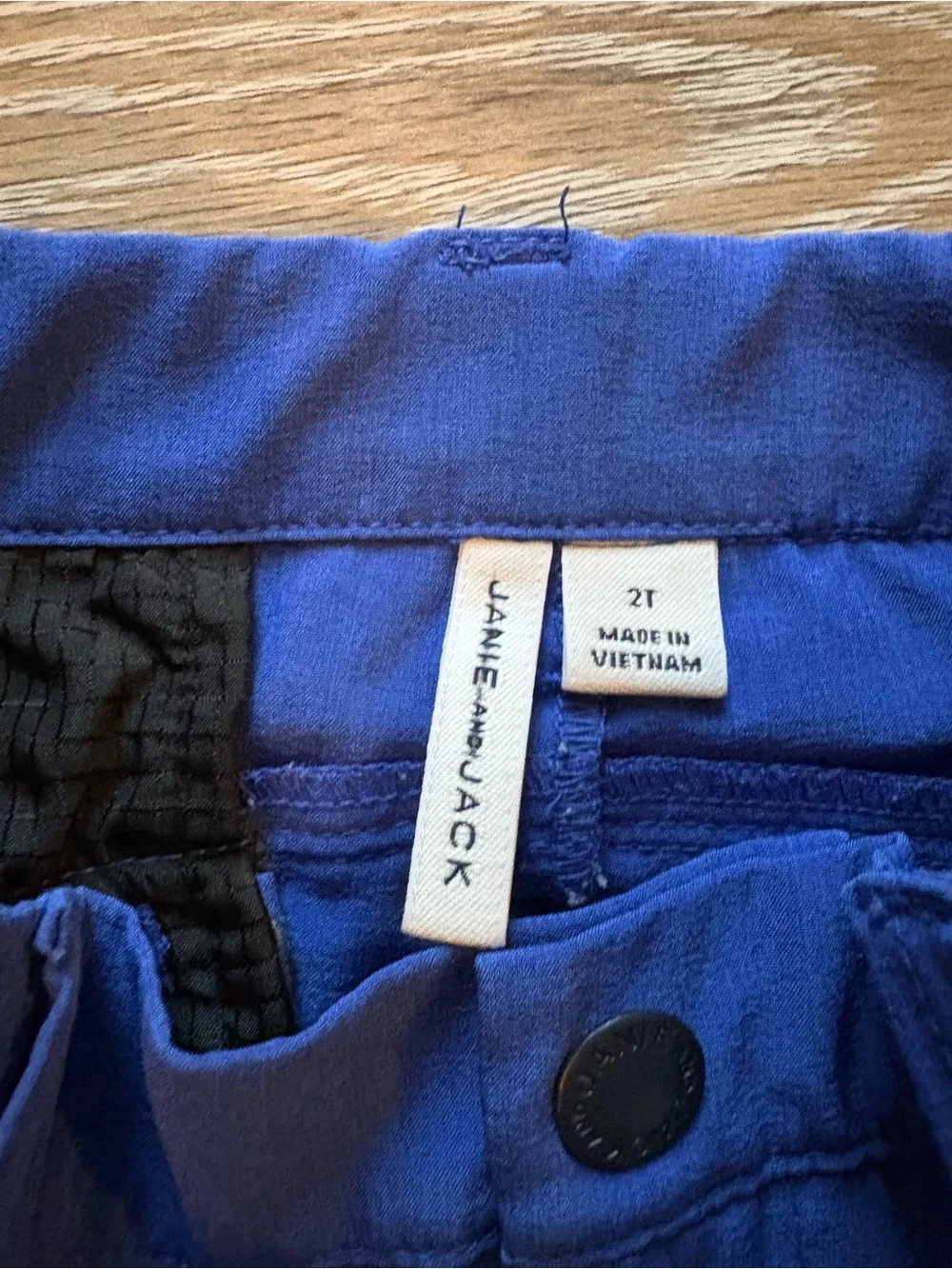 Janie and Jack Royal Blue Shorts with White Side Stripe
